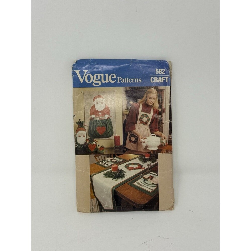 Vogue Patterns 582 Craft Mixed Lot Christmas Sewing Pattern